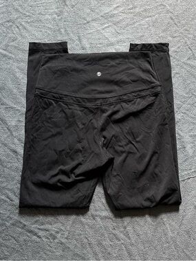 CRZ yoga black crop fold over leggings